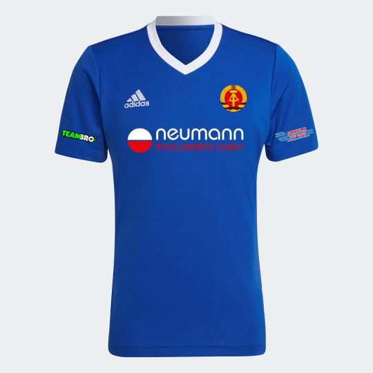 OST Fußball Kinder Trikot "Neumann" blau/weiss